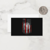 Amerikaanse vlag  honkbal notitiekaartje (Voorkant / Achterkant in situ)