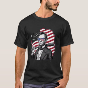 Amerikaanse Vlag Honkbal Speler Knuppel Fan Vanger T-shirt