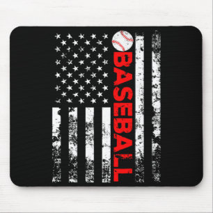 Amerikaanse Vlag Honkbal Team Cadeau T-shirt_8 Muismat