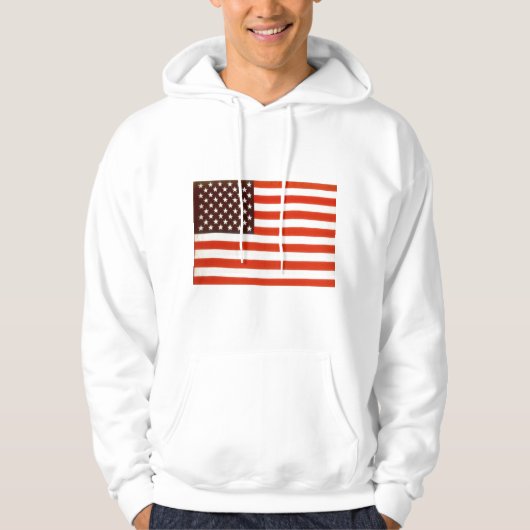 Amerikaanse vlag hoodie (Voorkant)