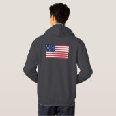 Amerikaanse vlag hoodie (Achterkant volledig)
