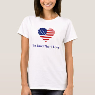 Amerikaanse vlag hoort Amerika het land waar ik va T-shirt