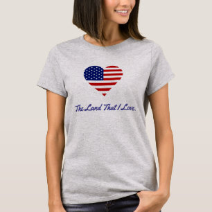 Amerikaanse vlag hoort Amerika het land waar ik va T-shirt