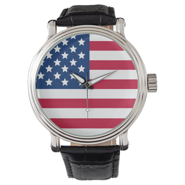 Amerikaanse vlag horloge (Voorkant)