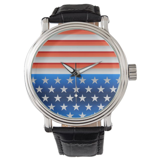 Amerikaanse vlag horloge (Voorkant)