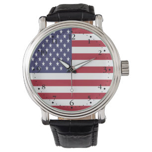 Amerikaanse vlag horloge