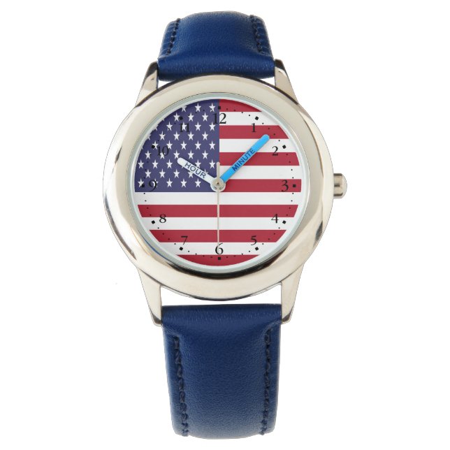 Amerikaanse vlag horloge (Voorkant)