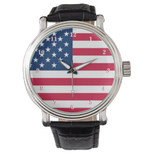 Amerikaanse vlag horloge patriottisch