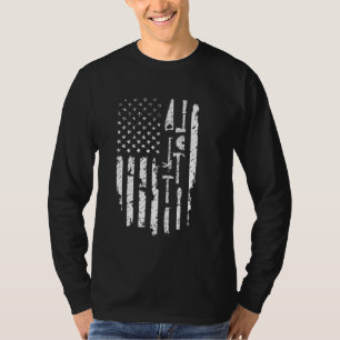 Amerikaanse Vlag Houtbewerking Gift Carpenter Carp T-shirt