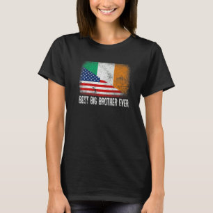 Amerikaanse vlag & Ierland vlag beste grote broer  T-shirt