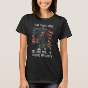 Amerikaanse vlag Ik ben 1776 zeker dat niemand zal T-shirt