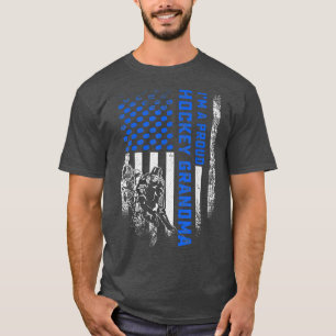 Amerikaanse vlag Ik ben een rode Hockey oma S T-shirt