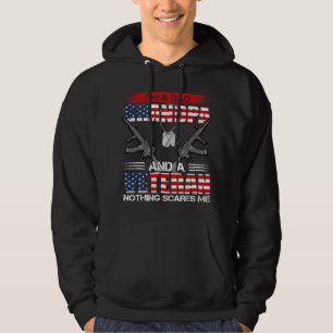Amerikaanse vlag Ik ben pa opa en een veteraan nie Hoodie