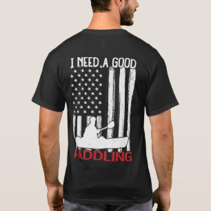 Amerikaanse vlag Ik heb een goede peddelende kaja T-shirt