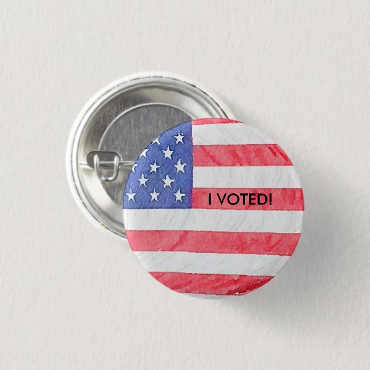 Amerikaanse vlag "Ik heb gestemd" Button (Voorkant /achterkant)