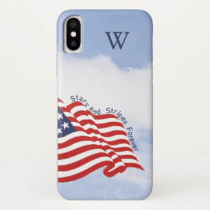 Amerikaanse Vlag Illustratie Stars & Stripes Forev iPhone X Hoesje