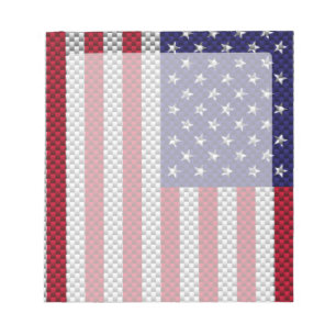 Amerikaanse vlag in een printwerk gelijkend op koo notitieblok