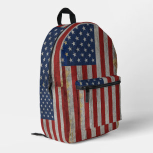 Amerikaanse Vlag in Nood 4 juli Patriottisch  Bedrukte Rugzak