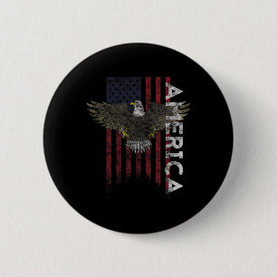 Amerikaanse vlag in nood Amerikaanse vlaggen voor Ronde Button 5,7 Cm