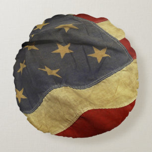 Amerikaanse vlag in nood rond kussen