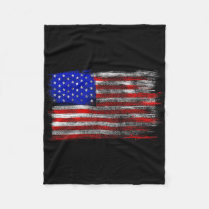 Amerikaanse Vlag in Nood - Verenigde Staten Usa T- Fleece Deken