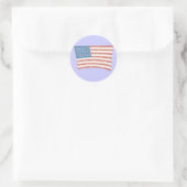 Amerikaanse vlag in pointillisme, sticker (Tas)