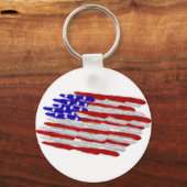 Amerikaanse vlag in veren sleutelhanger (Voorkant)