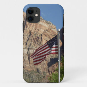 Amerikaanse vlag in Zion National Park I iPhone 11 Hoesje