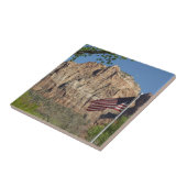 Amerikaanse vlag in Zion National Park I Tegeltje (Zijkant)