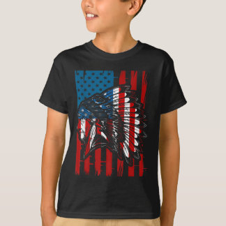 Amerikaanse vlag Indiër Indigenous Am T-shirt