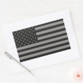 Amerikaanse vlag ingetogen rechthoekige sticker (Envelop)
