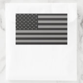 Amerikaanse vlag ingetogen rechthoekige sticker (Tas)