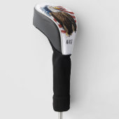*~* Amerikaanse vlag .. Initialen USA Bald Eagle A Golfheadcover (Schuin)