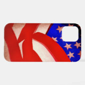 Amerikaanse vlag iPhone hoesje (Achterkant horizontaal)
