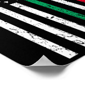 Amerikaanse vlag Italiaanse Amerikaanse Pride 4th  Poster (Hoek)