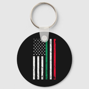 Amerikaanse vlag Italiaanse Amerikaanse Pride 4th Sleutelhanger