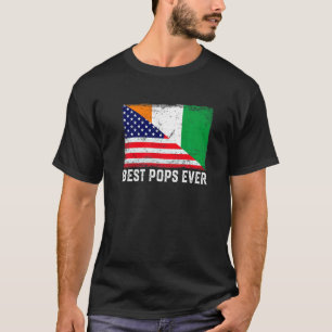 Amerikaanse vlag & Ivoorkust Vlag Beste Poppen ooi T-shirt