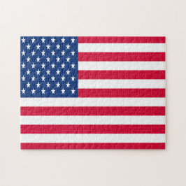 Amerikaanse vlag Jigzaag Puzzle Legpuzzel