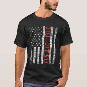 Amerikaanse vlag Jiu Jitsu Patriottische BJJ Sport T-shirt