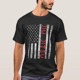 Amerikaanse vlag Jiu Jitsu Patriottische BJJ Sport T-shirt