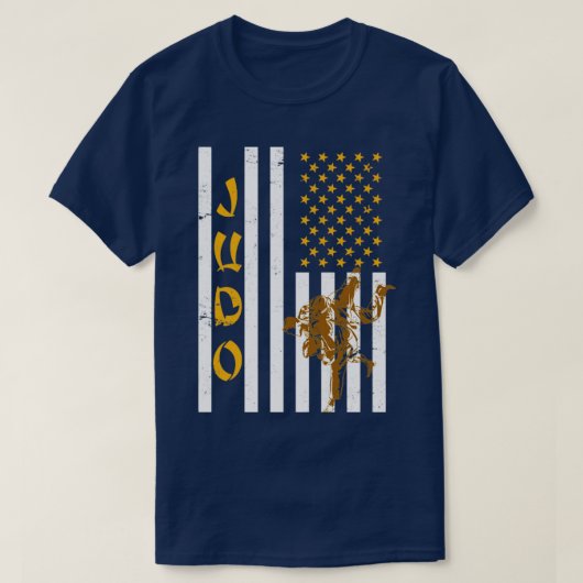 Amerikaanse vlag Judo T-shirt (Design voorkant)