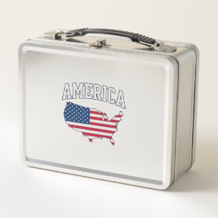 Amerikaanse Vlag Kaart Patriottisch Vintage Grafis