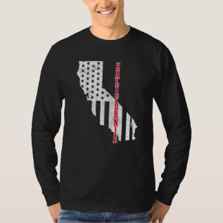 Amerikaanse vlag kaart Pride Patriotic 4th O T-shirt