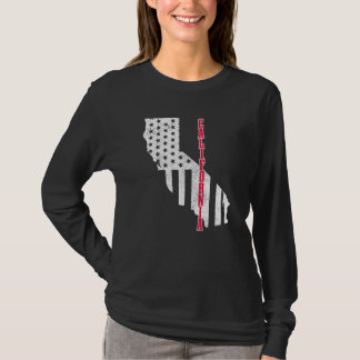 Amerikaanse vlag kaart Pride Patriotic 4th O T-shirt