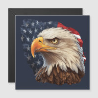Amerikaanse vlag kale adelaar magneet
