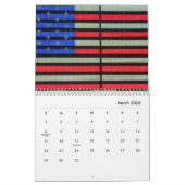 Amerikaanse vlag kalender 2025 (Mar 2026)