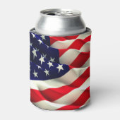 Amerikaanse vlag kan Coozie (Blikje Voorkant)