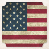 Amerikaanse vlag kartonnen onderzetters (Voorkant)