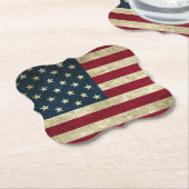 Amerikaanse vlag kartonnen onderzetters (Gekanteld)