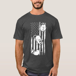 Amerikaanse vlag Katten Amerikaanse vlag Kat Patri T-shirt